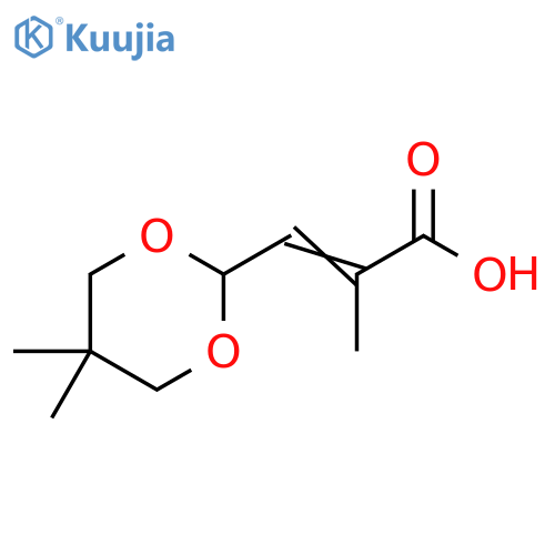 2-Propenoic acid, 3-(5,5-dimethyl-1,3-dioxan-2-yl)-2-methyl- structure