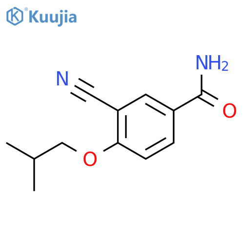 3-Cyano-4-isobutoxybenzamide structure