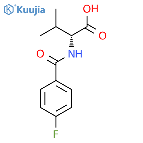 rel-(2R)-2-(4-fluorophenyl)formamido-3-methylbutanoic acid structure