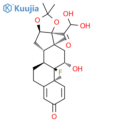 (11b,16a)-9-Fluoro-11,21,21-trihydroxy-16,17-(1-methylethylidene)bis(oxy)pregna-1,4-diene-3,20-dione structure