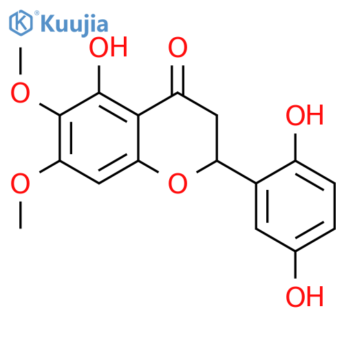 4H-1-Benzopyran-4-one,2-(2,5-dihydroxyphenyl)-2,3-dihydro-5-hydroxy-6,7-dimethoxy-, (2S)- structure