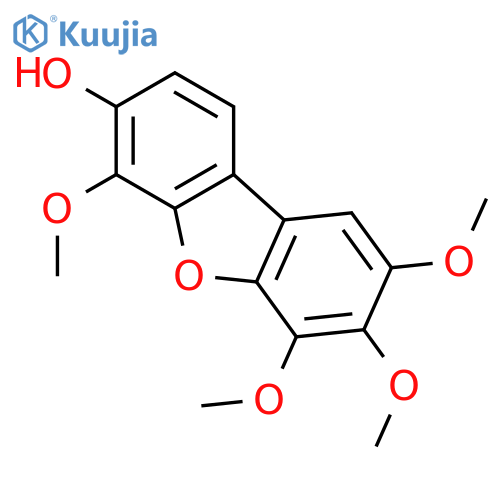 3-Dibenzofuranol,4,6,7,8-tetramethoxy- structure