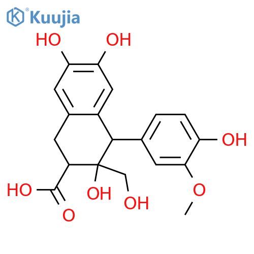 2,7'-Cyclo-8,8'-lignan-3',4,4',5,8',9,9'-heptol; (7'R*,8R*,8'R*)-form, 9-Carboxylic acid, 3'-Me ether structure