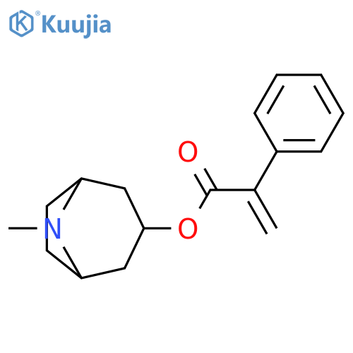 Benzeneacetic acid, α-methylene-, (3-exo)-8-methyl-8-azabicyclo[3.2.1]oct-3-yl ester structure