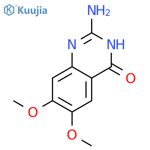 2-amino-6,7-dimethoxyquinazolin-4-ol structure