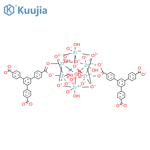 Zirconium, hexaaquabis[μ-[5'-(4-carboxyphenyl)[1,1':3',1''-terphenyl]-4,4''-dicarboxylato(3-)-κO4:κO'4]]tetra-μ3-hydroxyhexahydroxytetra-μ3-oxohexa- structure