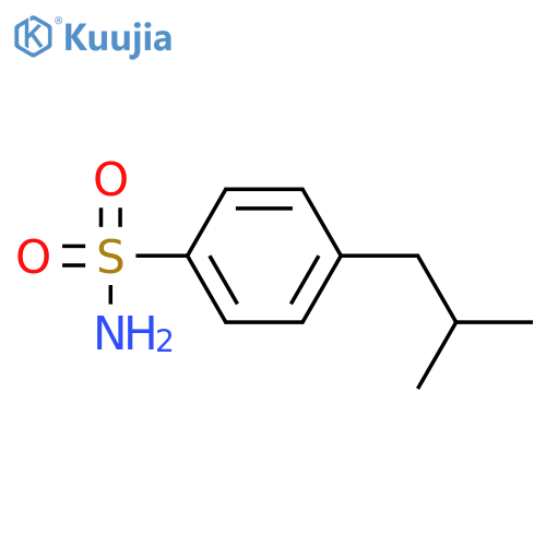 4-(2-methylpropyl)benzene-1-sulfonamide structure