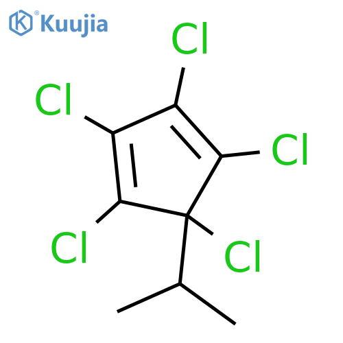 1,3-Cyclopentadiene, 1,2,3,4,5-pentachloro-5-(1-methylethyl)- structure
