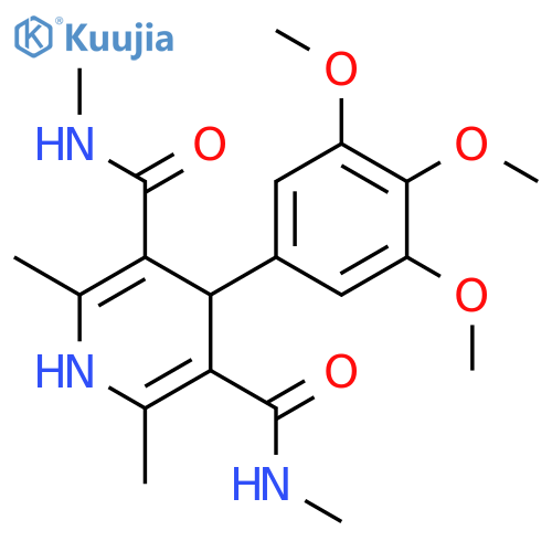 3,5-Pyridinedicarboxamide,1,4-dihydro-N3,N5,2,6-tetramethyl-4-(3,4,5-trimethoxyphenyl)- structure