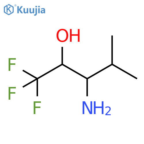 3-amino-1,1,1-trifluoro-4-methylpentan-2-ol structure