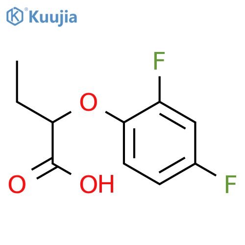 2-(2,4-Difluorophenoxy)butanoic acid structure