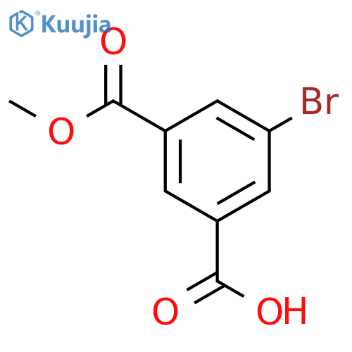 3-Bromo-5-(methoxycarbonyl)benzoic acid structure