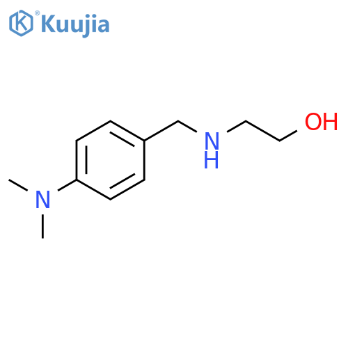 2-({4-(dimethylamino)phenylmethyl}amino)ethan-1-ol structure