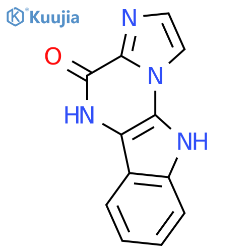 4H-Imidazo[1',2':1,6]pyrazino[2,3-b]indol-4-one, 5,10-dihydro- structure