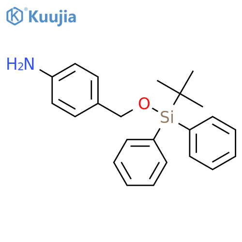 Benzenamine, 4-[[[(1,1-dimethylethyl)diphenylsilyl]oxy]methyl]- structure