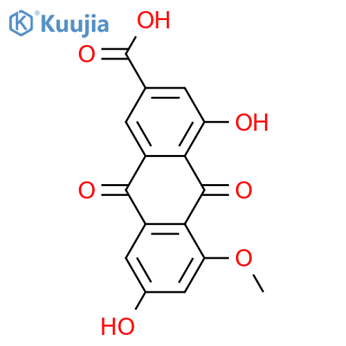 4,5,7-Trihydroxyanthraquinone-2-carboxylic acid; 5-Me ether structure