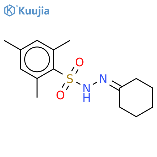 Benzenesulfonic acid, 2,4,6-trimethyl-, cyclohexylidenehydrazide structure