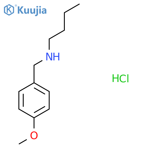 Butyl[(4-methoxyphenyl)methyl]amine hydrochloride structure