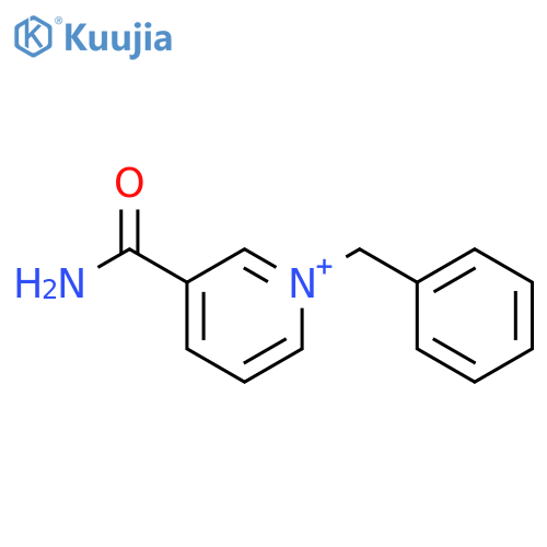 Pyridinium, 3-(aminocarbonyl)-1-(phenylmethyl)- structure