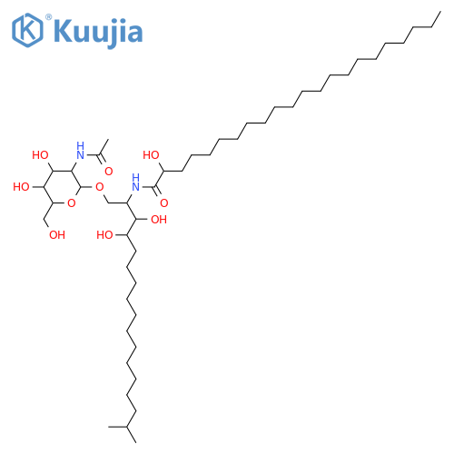 Docosanamide, N-[(1S,2S,3R)-1-[[[2-(acetylamino)-2-deoxy-β-D-glucopyranosyl]oxy]methyl]-2,3-dihydroxy-15-methylhexadecyl]-2-hydroxy-, (2R)- (9CI) structure