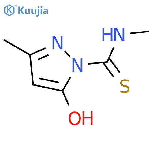 1H-Pyrazole-1-carbothioamide, 5-hydroxy-N,3-dimethyl- structure