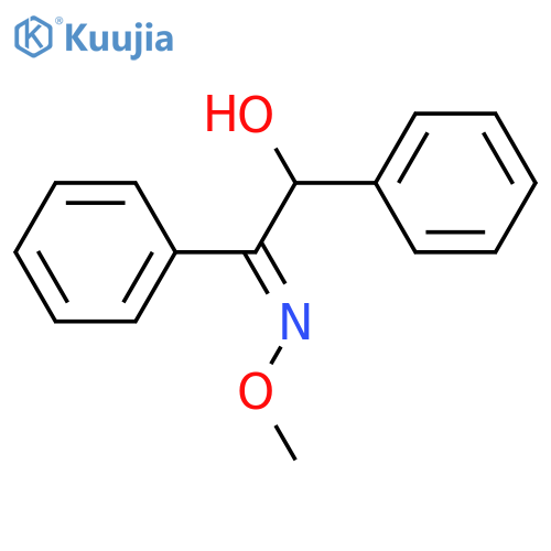 Ethanone, 2-hydroxy-1,2-diphenyl-, O-methyloxime, (1E)- structure
