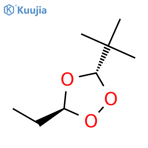 1,2,4-Trioxolane, 3-(1,1-dimethylethyl)-5-ethyl-, trans- structure