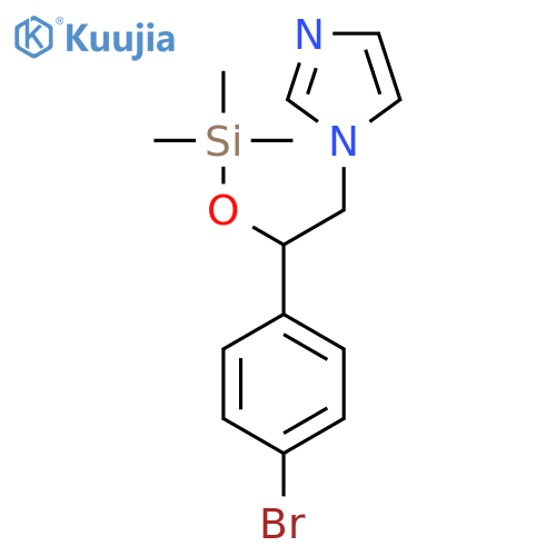 1H-Imidazole, 1-[2-(4-bromophenyl)-2-[(trimethylsilyl)oxy]ethyl]- structure