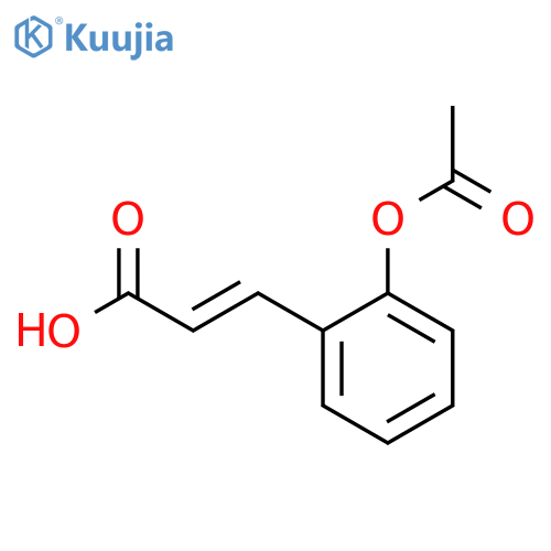 2-Propenoic acid,3-[2-(acetyloxy)phenyl]-, (2E)- structure