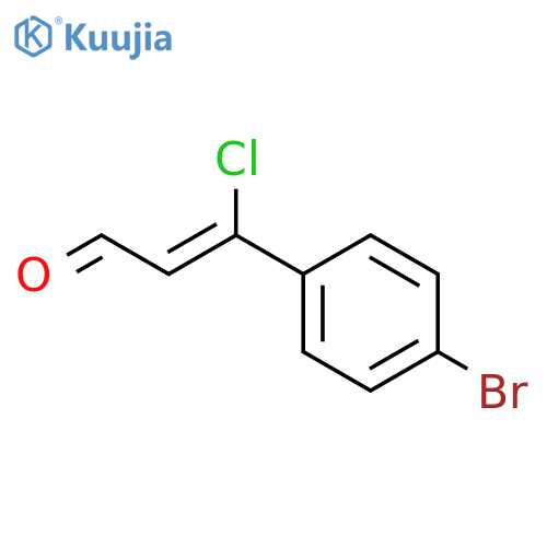 (2E)-3-(4-Bromophenyl)-3-chloroacrylaldehyde structure