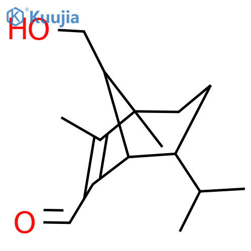 Bicyclo[3.2.1]oct-6-ene-6-carboxaldehyde,8-(hydroxymethyl)-1,7-dimethyl-4-(1-methylethyl)-, (1R,4R,5S,8S)- structure