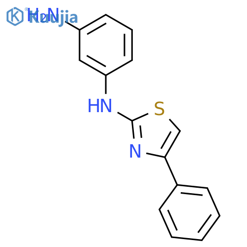 N1-(4-Phenylthiazol-2-yl)benzene-1,3-diamine structure