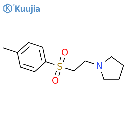 1-[2-(4-methylphenyl)sulfonylethyl]pyrrolidine structure