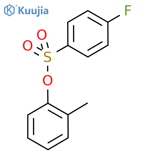 2-methylphenyl 4-fluorobenzenesulfonate structure