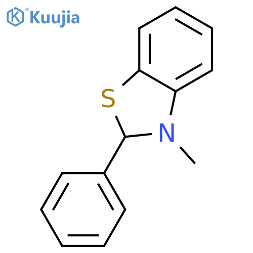 Benzothiazole,2,3-dihydro-3-methyl-2-phenyl- structure