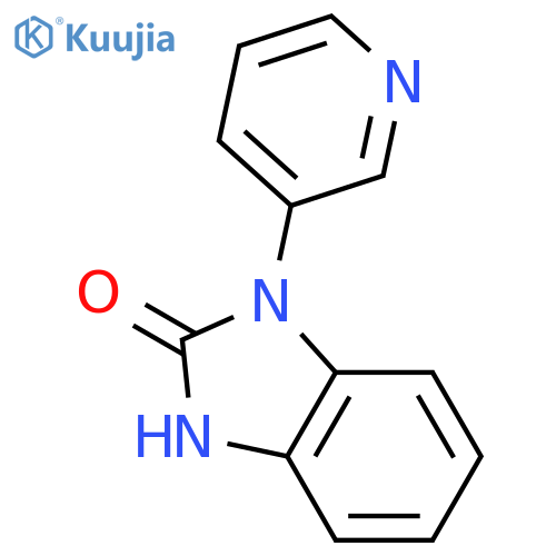 1,3-dihydro-1-(3-pyridinyl)-2H-Benzimidazol-2-one structure
