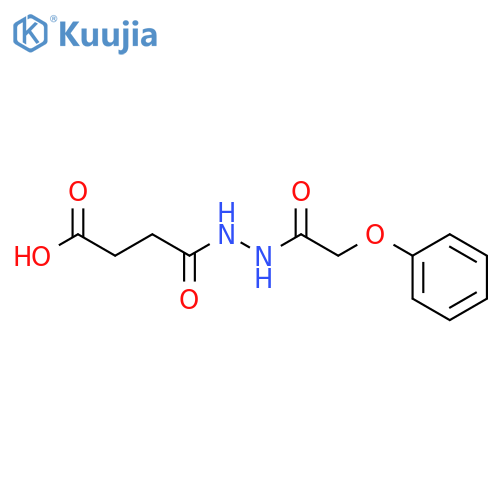 4-Oxo-4-2-(2-phenoxyacetyl)hydrazinobutanoic acid structure