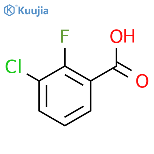 3-Chloro-2-fluorobenzoic acid structure