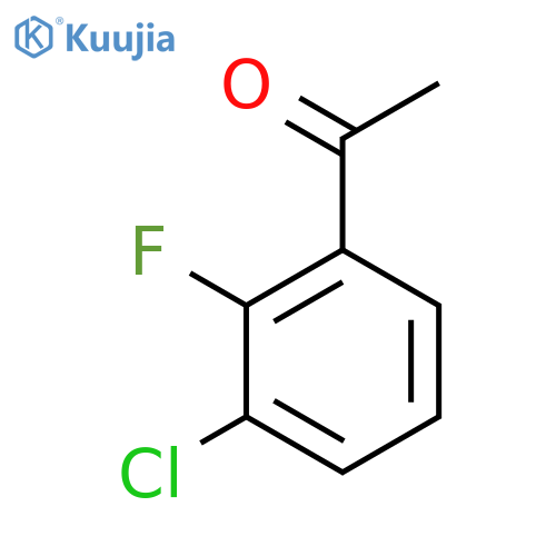 1-(3-chloro-2-fluorophenyl)ethan-1-one structure