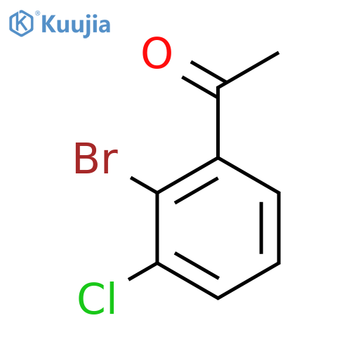 1-(2-bromo-3-chlorophenyl)ethan-1-one structure