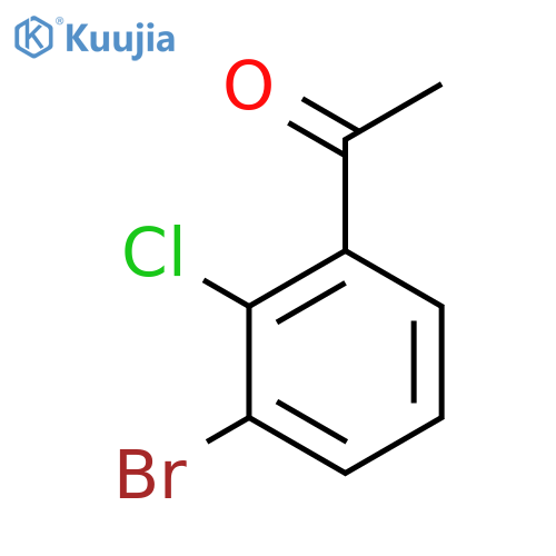1-(3-bromo-2-chlorophenyl)ethan-1-one structure