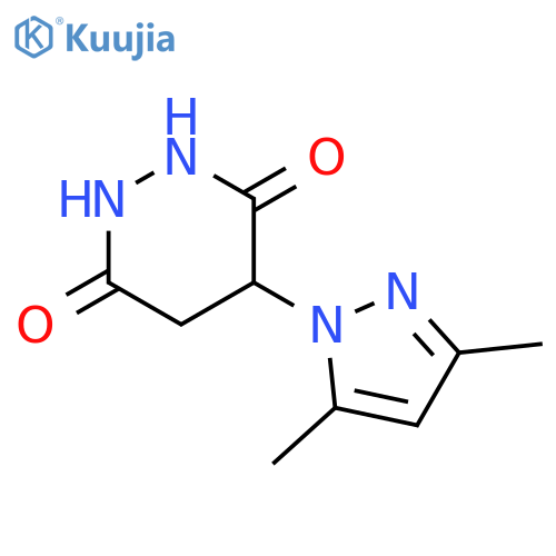3,6-Pyridazinedione, 4-(3,5-dimethyl-1H-pyrazol-1-yl)tetrahydro- structure