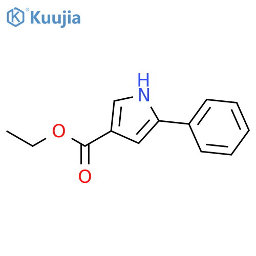 Ethyl 5-phenyl-1H-pyrrole-3-carboxylate structure