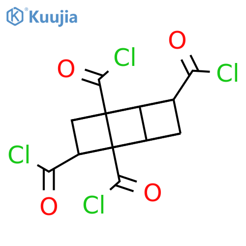 Pentacyclo[4.2.0.02,5.03,8.04,7]octane-1,2,3,7-tetracarbonyl tetrachloride structure
