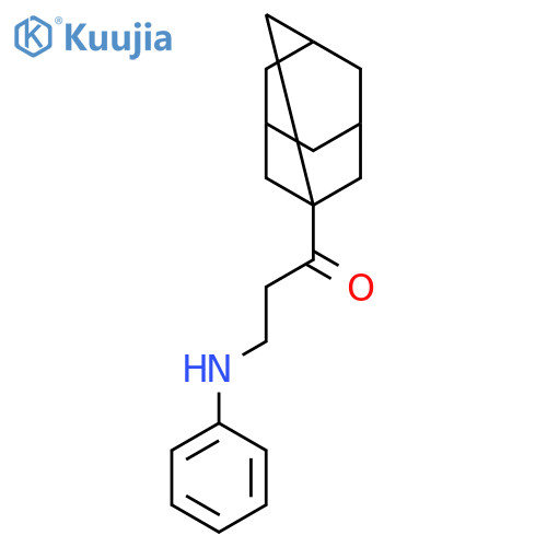 1-Propanone, 3-(phenylamino)-1-tricyclo[3.3.1.13,7]dec-1-yl- structure