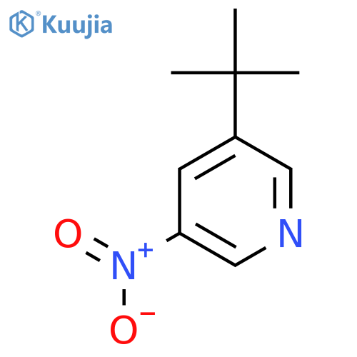 3-(Tert-Butyl)-5-nitropyridine structure
