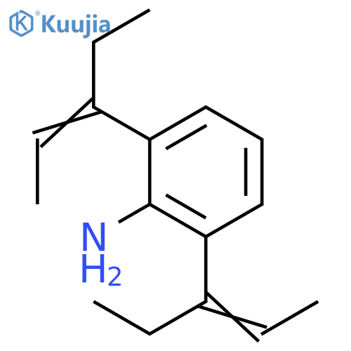 Benzenamine, 2,6-bis(1-ethyl-1-propen-1-yl)- structure
