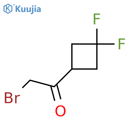 2-Bromo-1-(3,3-difluorocyclobutyl)ethan-1-one structure