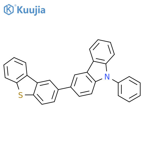 9H-Carbazole, 3-(2-dibenzothienyl)-9-phenyl- structure