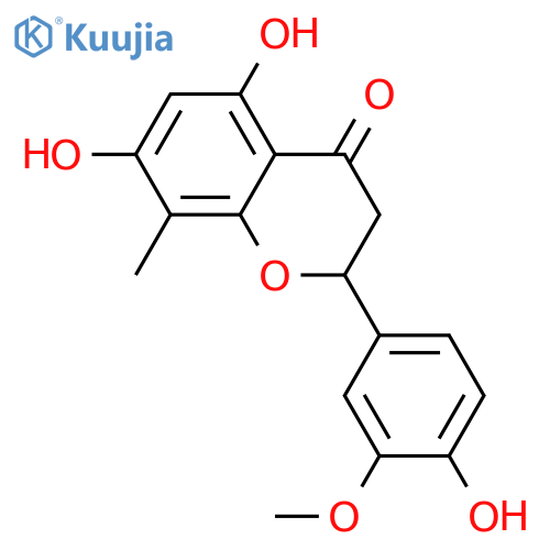 3',4',5,7-Tetrahydroxy-8-methylflavanone; (S)-form, 3'-Me ether structure
